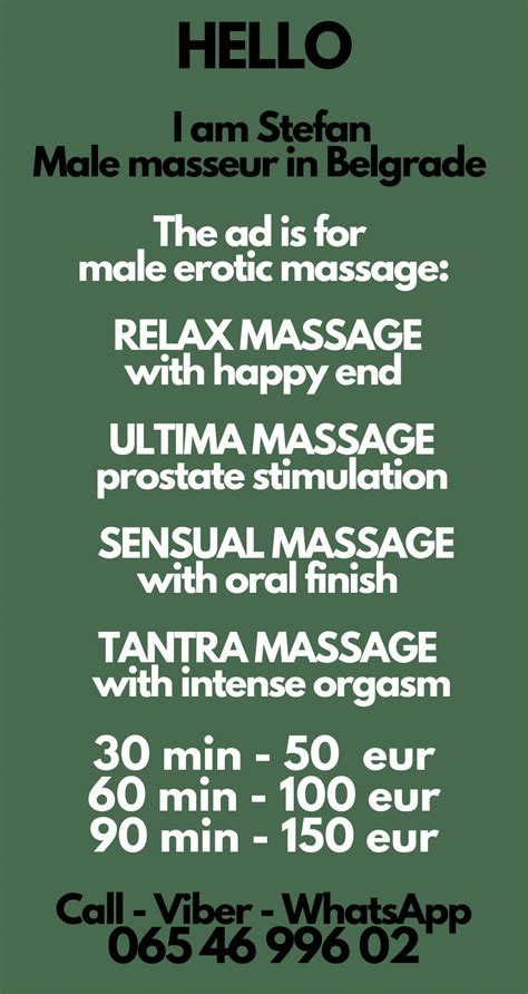 Sexual massage Belgrade